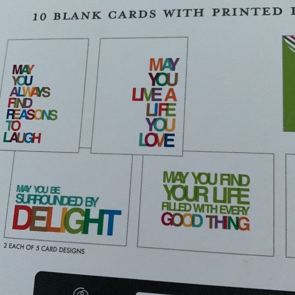 NWT, 10 Thoughtful Blank Cards with Printed Envelopes - Picture 8 of 9